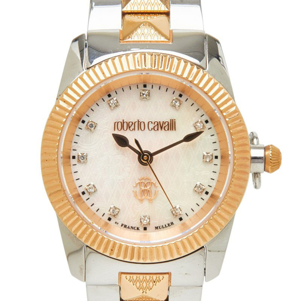 Roberto Cavalli x Franck Muller watch, mother-of-pearl dial, RV2L036M0111, qu...